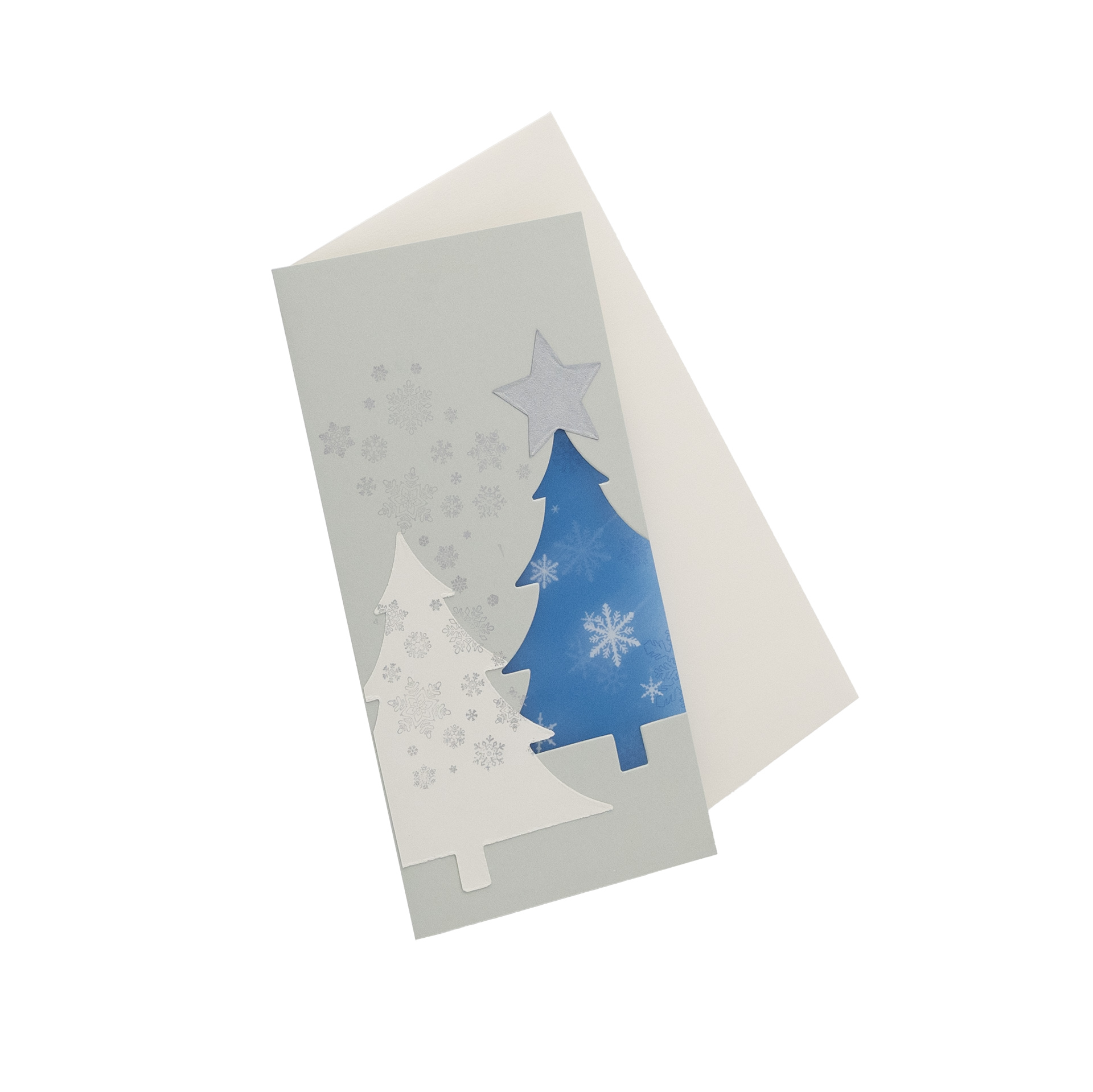 Weihnachtskarte Schneegestöber