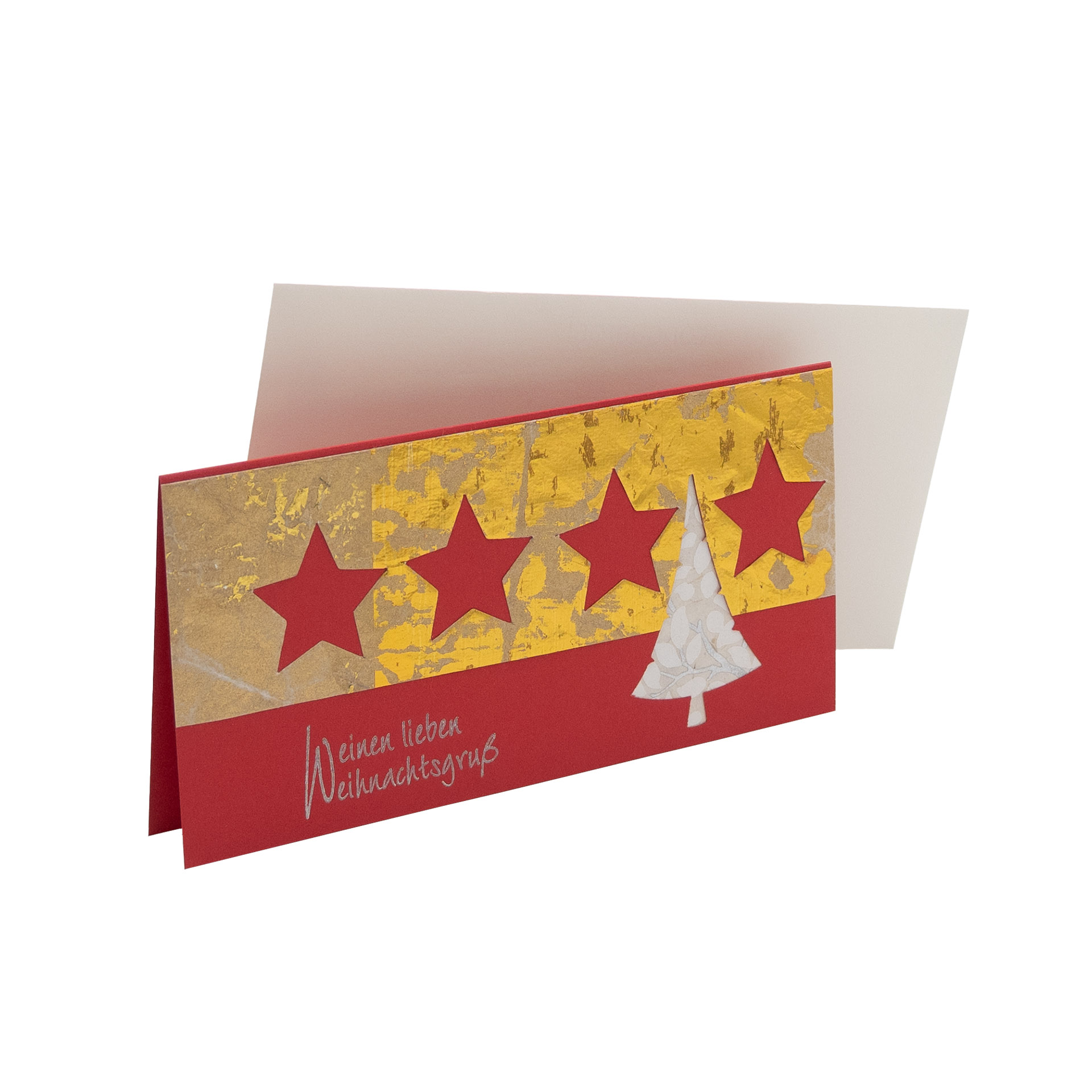 Weihnachtskarte Weiße Tanne