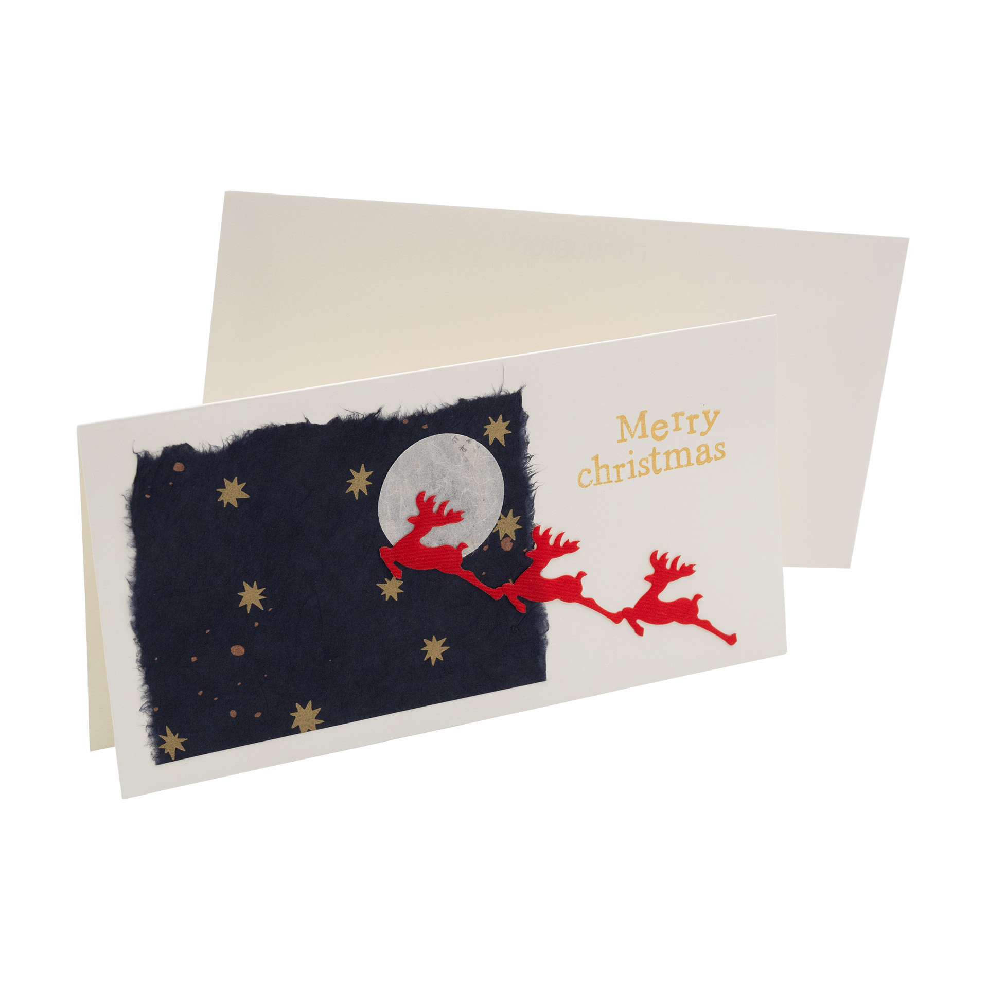 Weihnachtskarte Rentiere