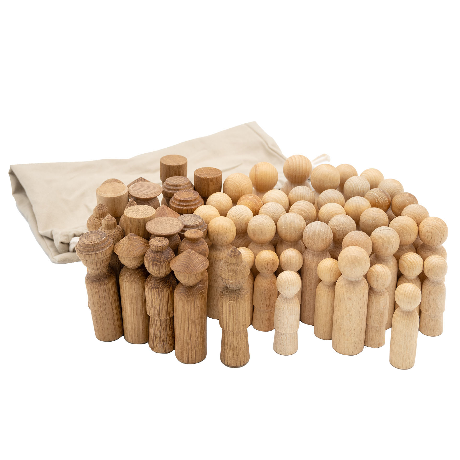 Holzkegelsortiment 3